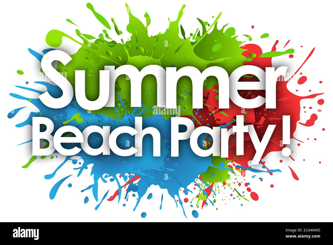 Sommer Beach Party im Hintergrund Stockfoto