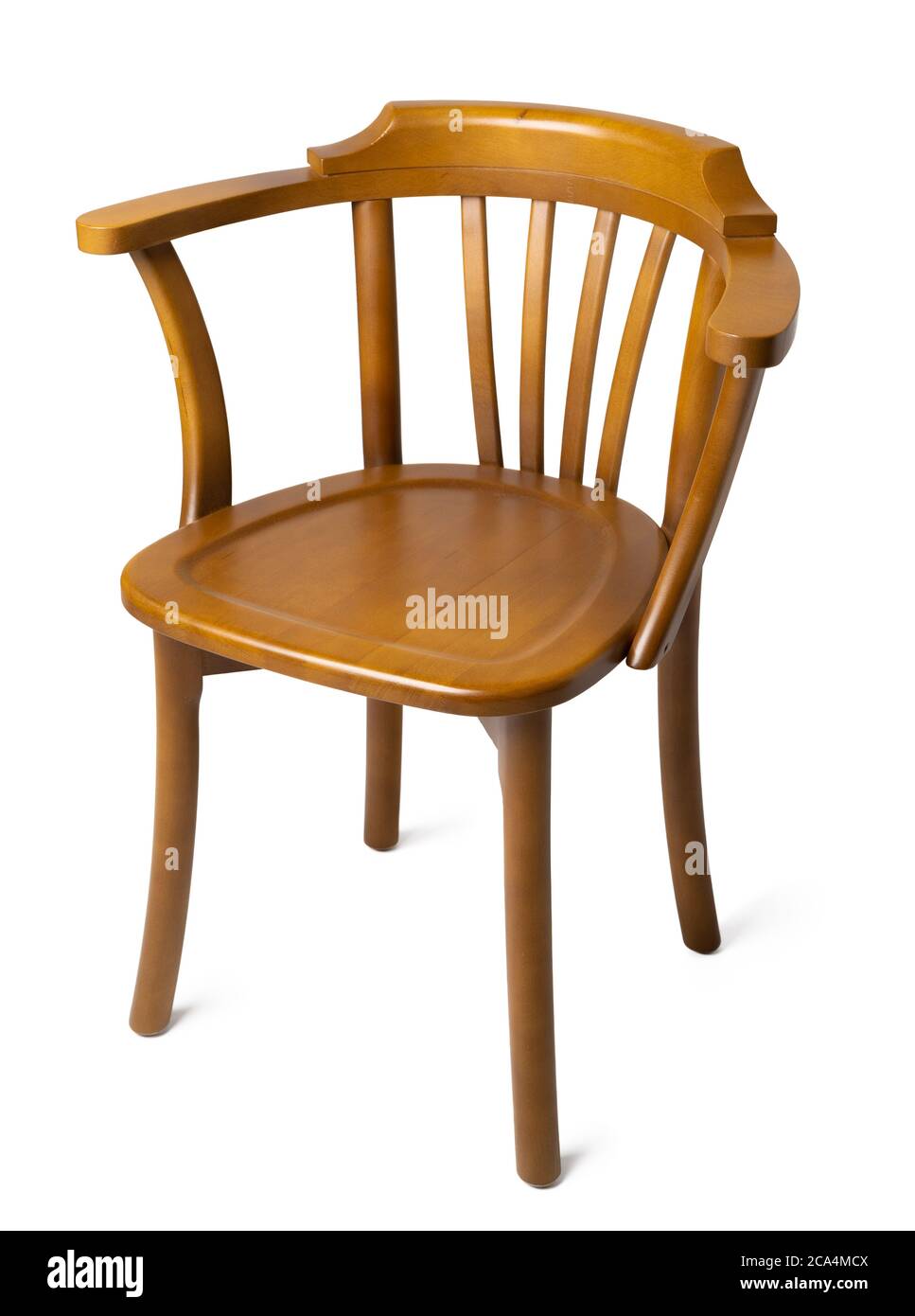 Altmodischer Vintage-Stuhl aus Holz isoliert auf weiß Stockfotografie -  Alamy