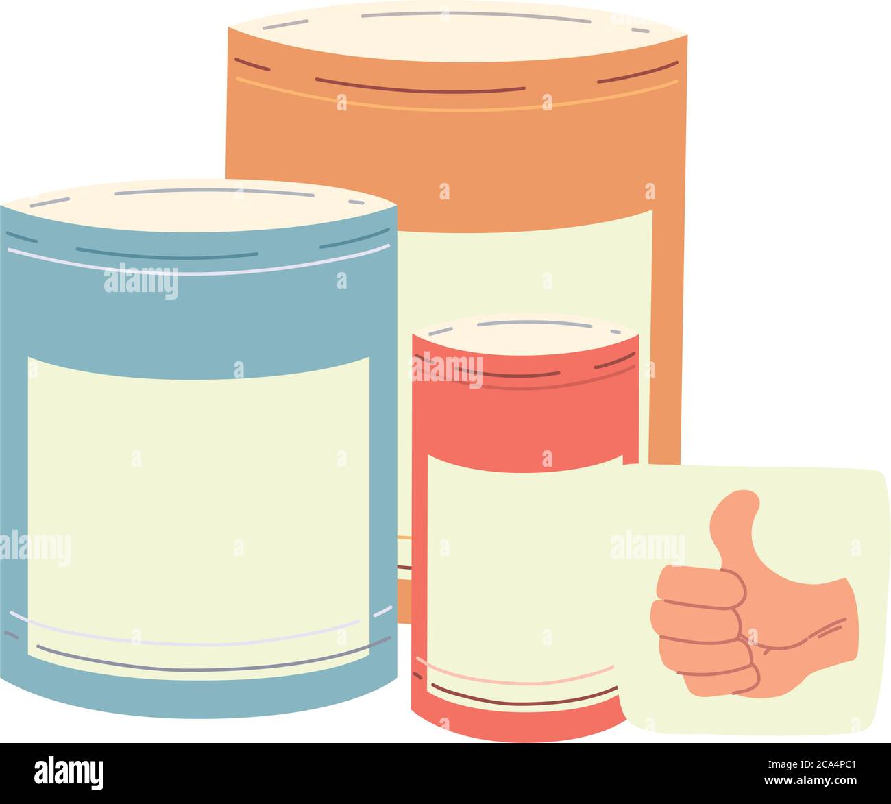 Cartoon Konserven Gläser auf weißem Hintergrund Vektor Illustration Design Stock Vektor
