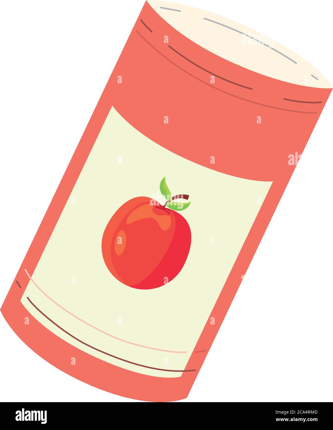 Konserven Lebensmittel Cartoon auf weißem Hintergrund Vektor Illustration Design Stock Vektor