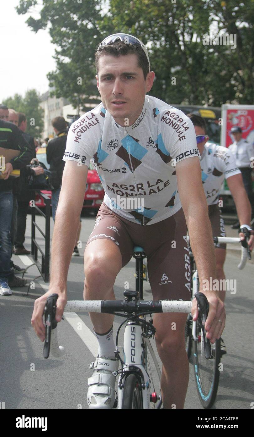 Hubert Dupont während der Tour de France 2013, Etappe 12 - Fougères – Tours (218 km) am 11 2013. Juli in Fougeres - Foto Laurent Lairys / DPPI Stockfoto