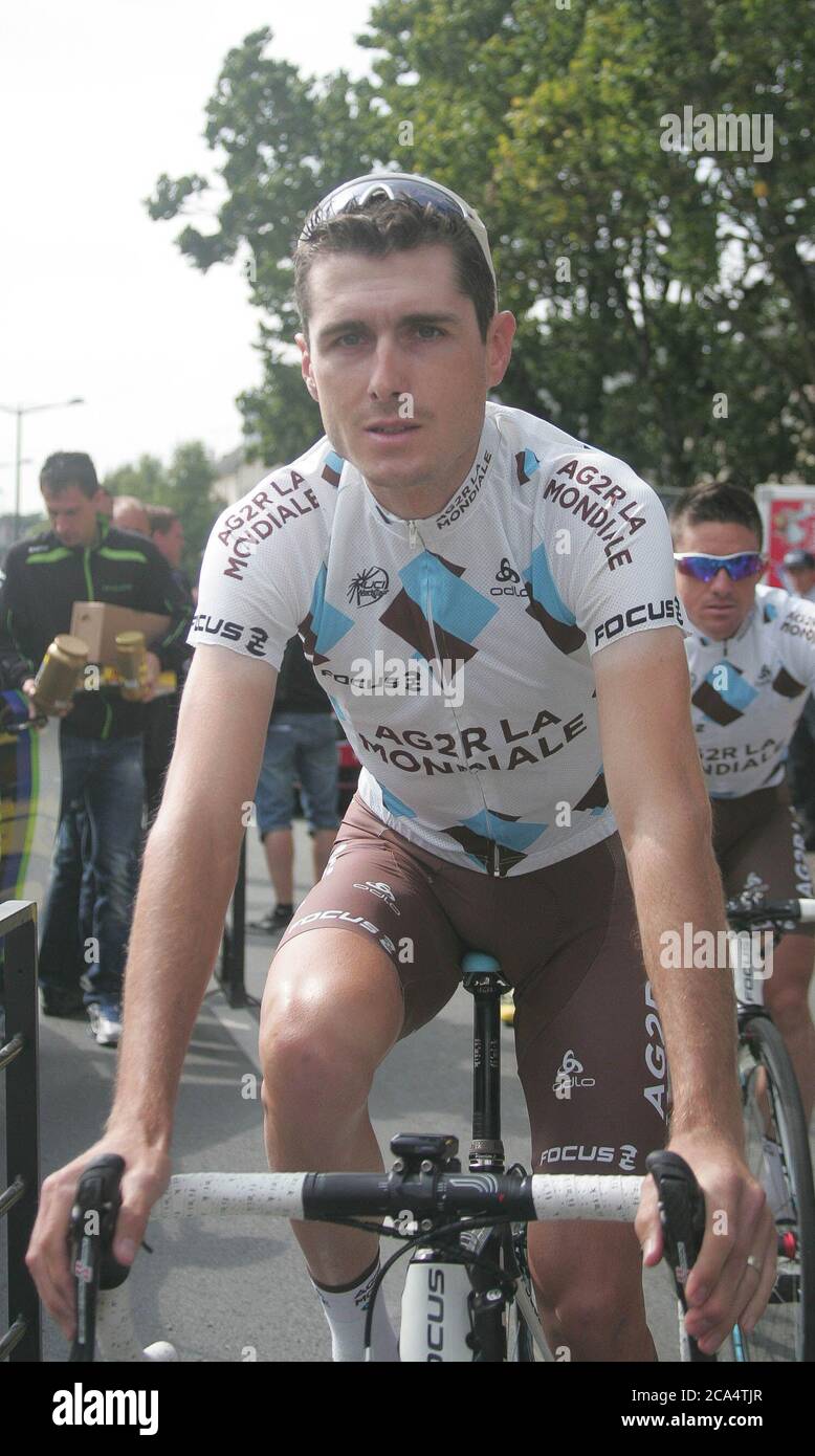 Hubert Dupont während der Tour de France 2013, Etappe 12 - Fougères – Tours (218 km) am 11 2013. Juli in Fougeres - Foto Laurent Lairys / DPPI Stockfoto