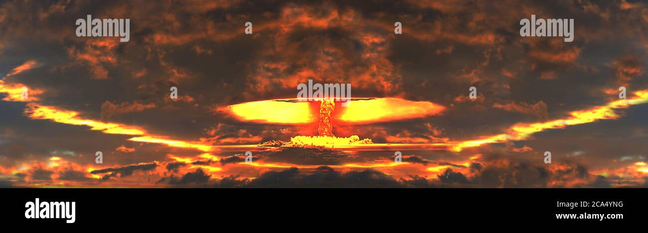 Nukleare explosion Stockfoto