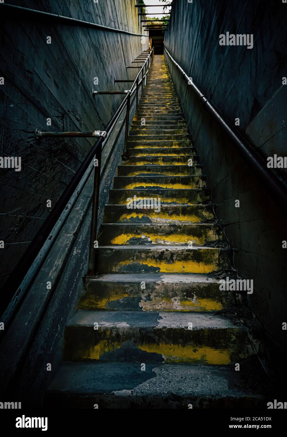 Treppe ins nichts Stockfoto