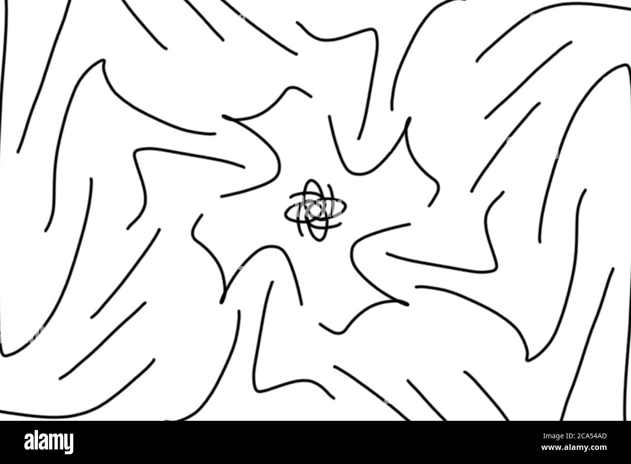 Schwarz-weiße Illustration für Verpackung, Tapete, Stoff, Textil, Kleid und Shirt-Design Stockfoto