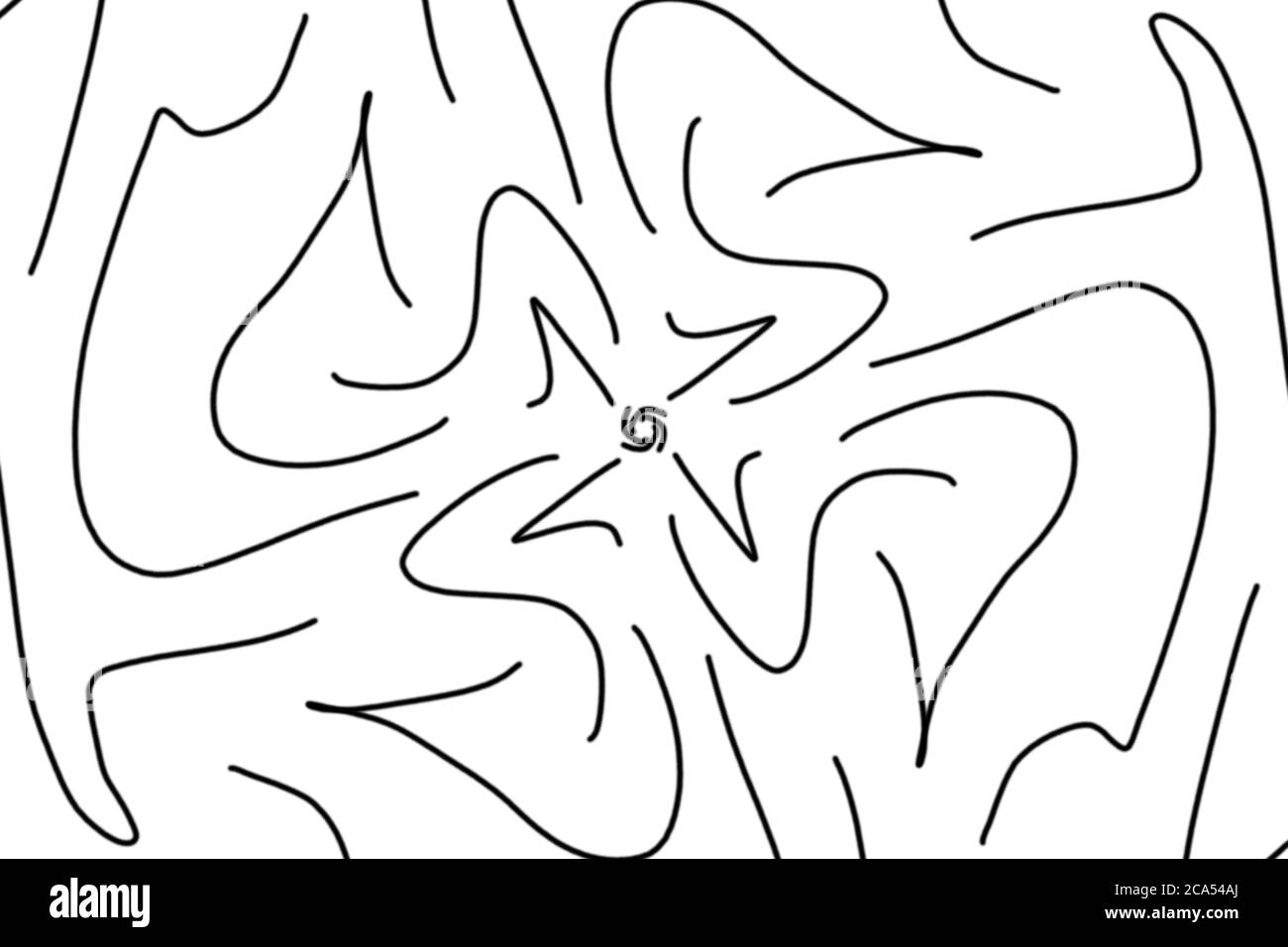 Schwarz-weiße Illustration für Verpackung, Tapete, Stoff, Textil, Kleid und Shirt-Design Stockfoto