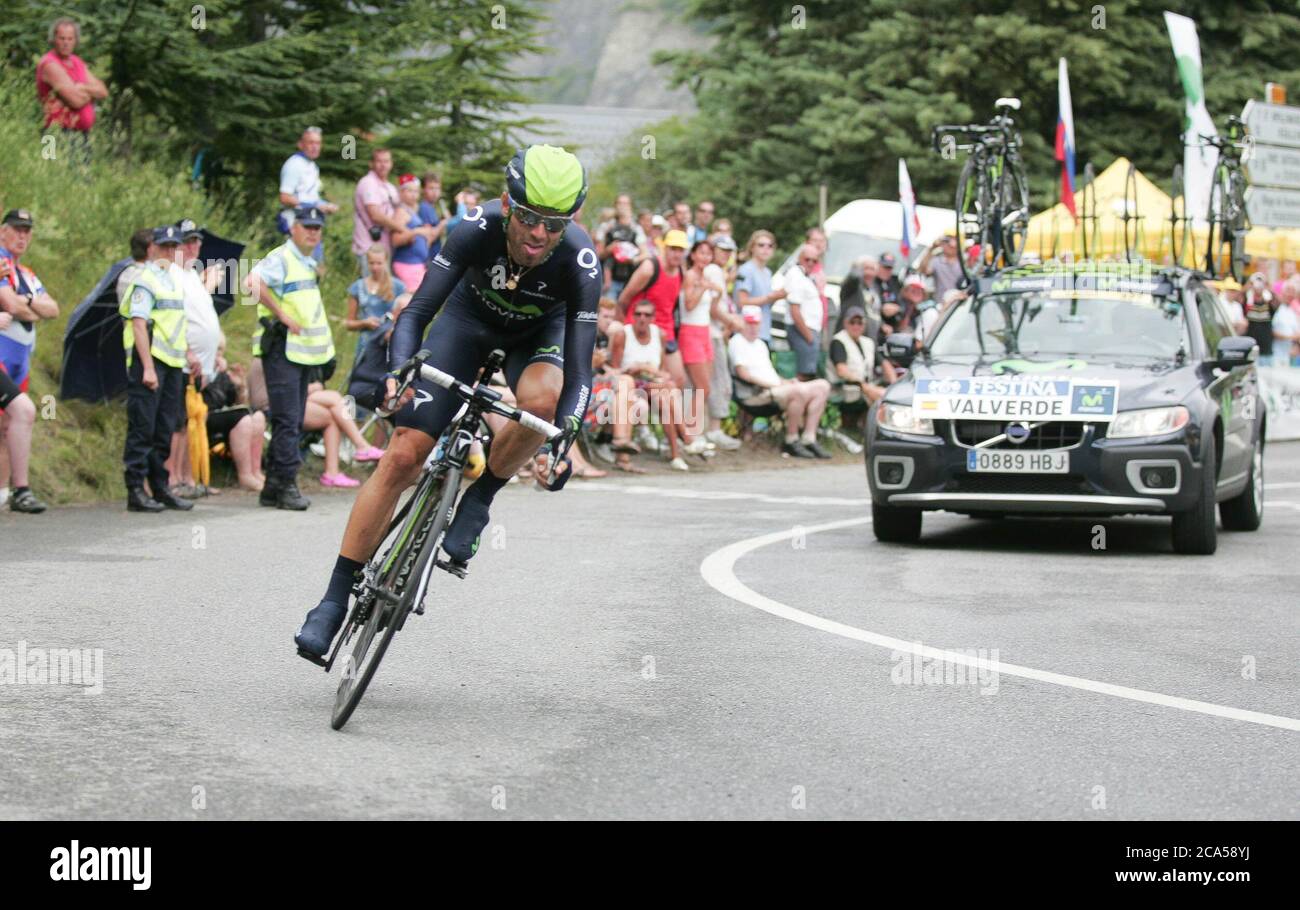 Alejandro Valverde während der Tour de France 2013, Etappe 17- EMBRUN-CHORGES, (32 km) am 17 2013. Juli in Chorges - Foto Laurent Lairys / DPPI Stockfoto