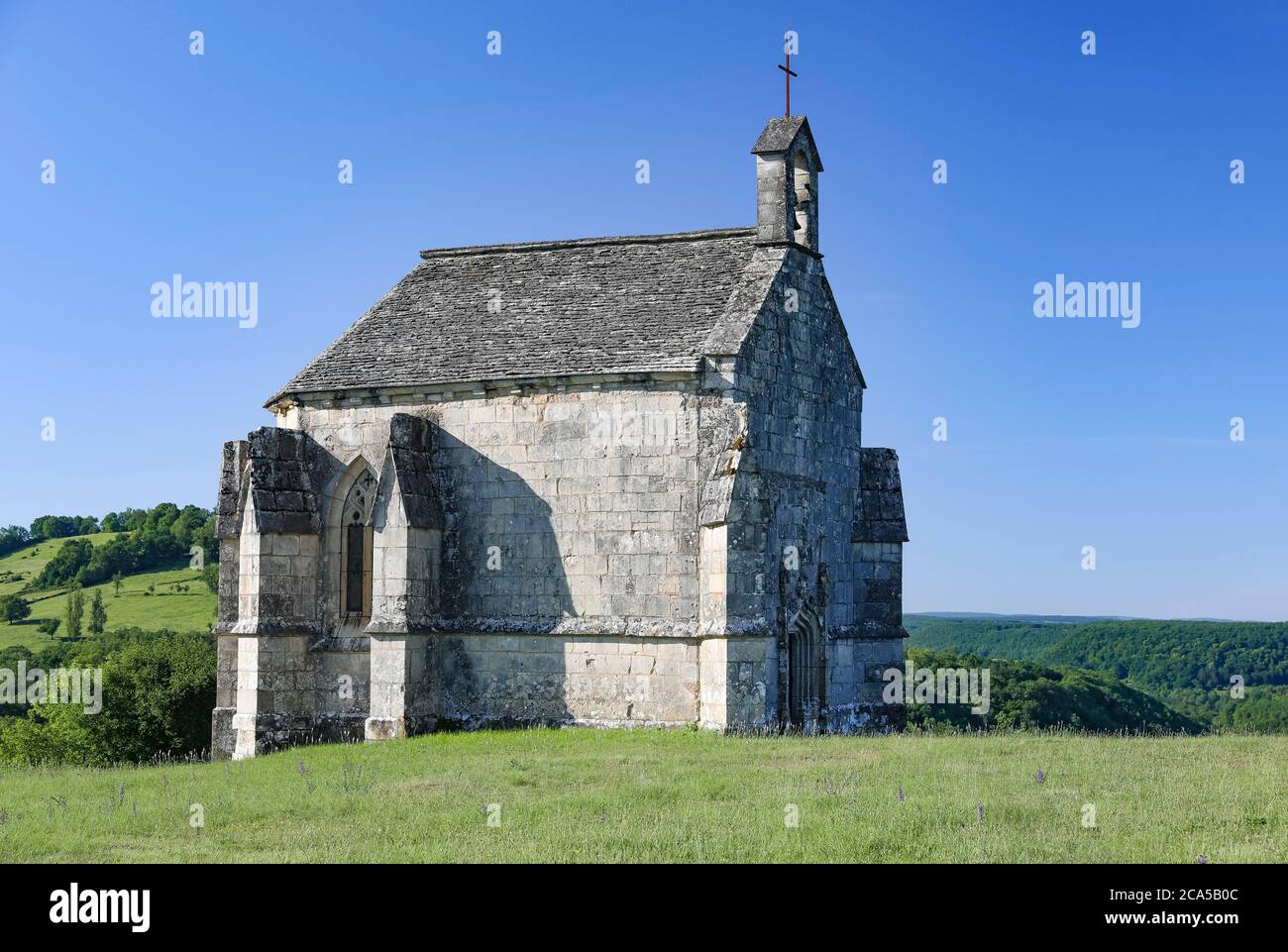 Frankreich, Tarn et Garonne, Lacapelle Livron, die Kirche Stockfoto