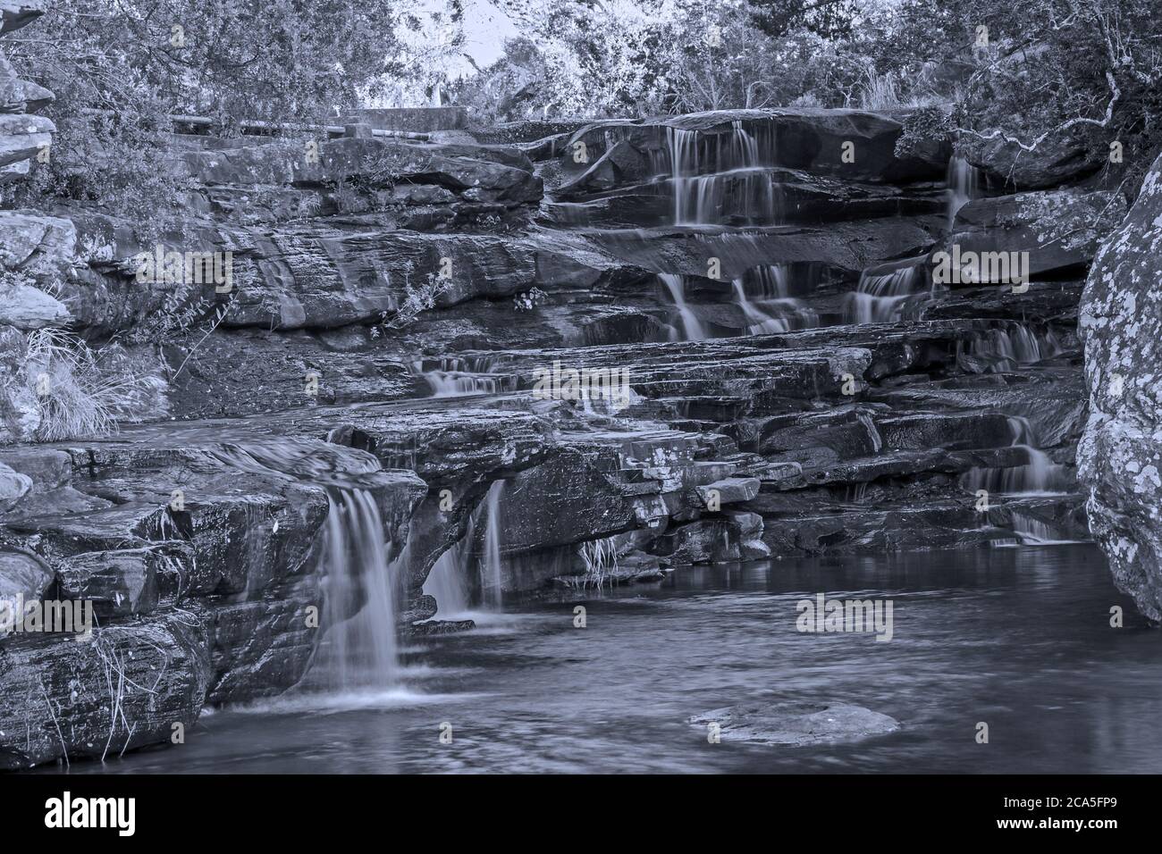 Die Kaskaden im Royal Natal National Park 11097 Stockfoto