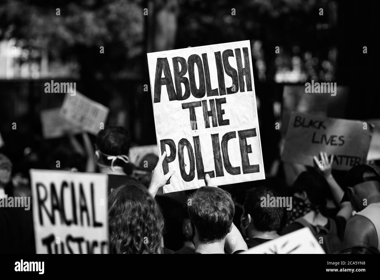 Fordern DC Protest und marsch für Veränderungen in der Polizei, Washington, DC, USA Stockfoto