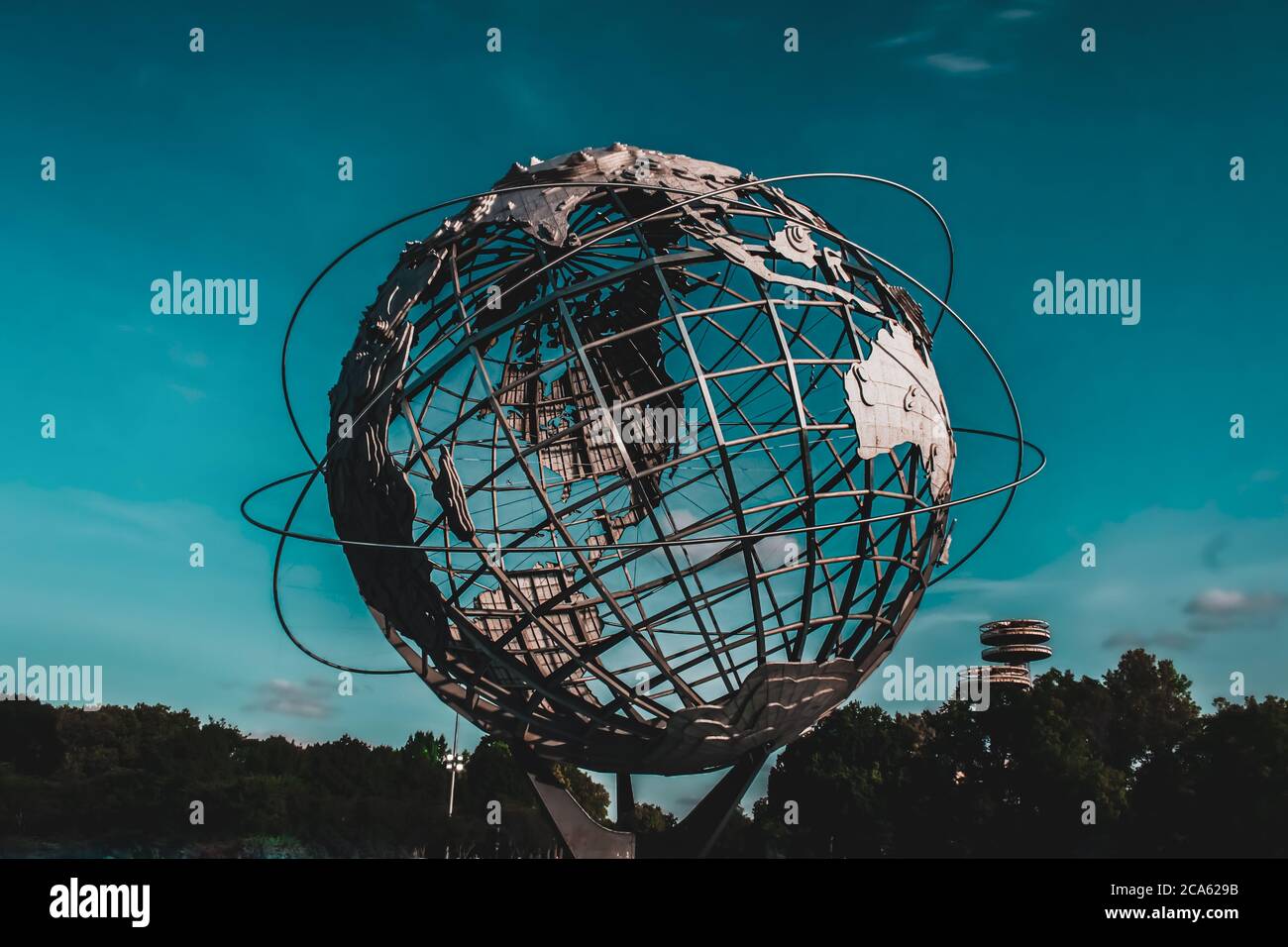 Unisphere in Flushing Meadows Park, Queens Stockfoto