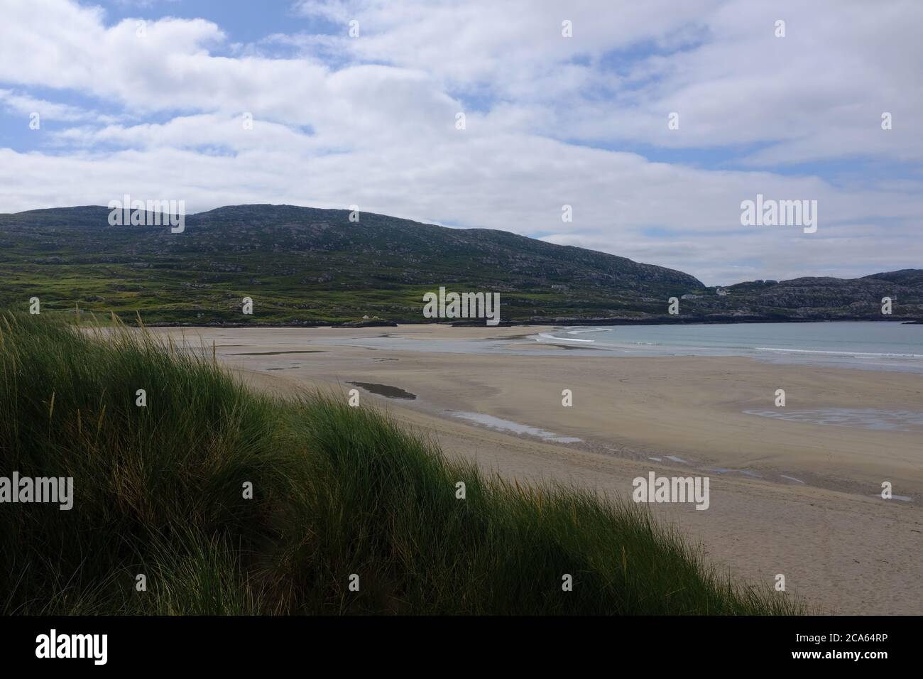 Spaziergang auf dem Kerry Way im Jahr 2019 in Graf Kerry im Süden Irlands, der um den Abschnitt der Iveragh-Halbinsel Caherdaniel nach Waterville führt Stockfoto