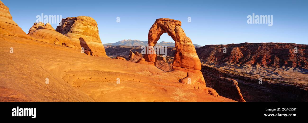 Delicate Arch, Arches-Nationalpark, Utah, USA Stockfoto