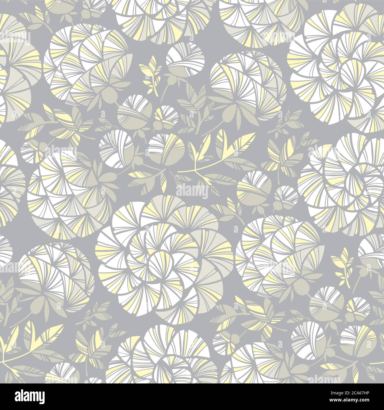 Luxus graue Pfingstrose Blume nahtlose Muster für Hintergrund, Stoff, Textil, Wrap, Oberfläche, Web-und Print-Design. Stock Vektor