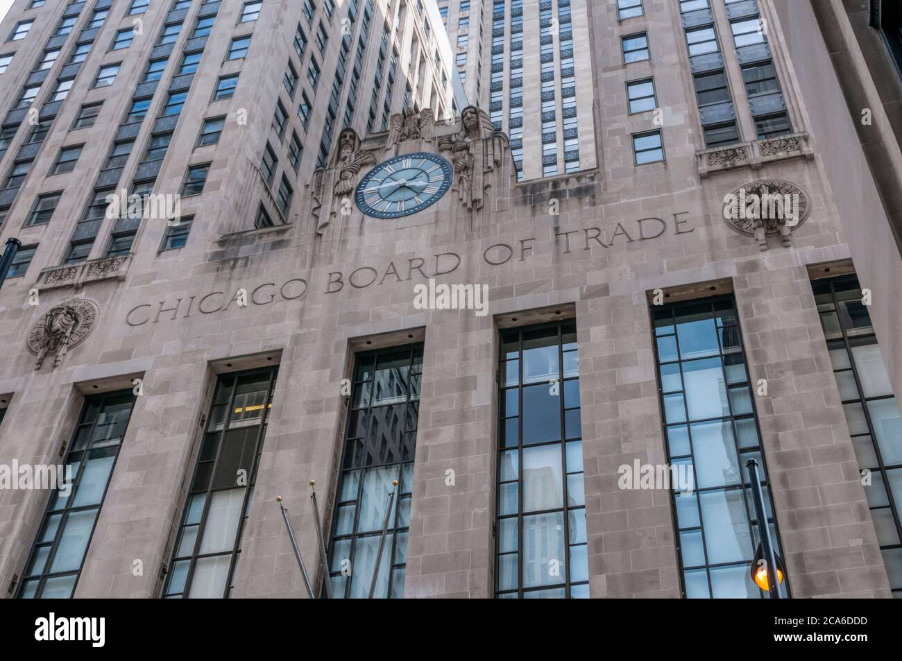 Das Chicago Board of Trade. Stockfoto