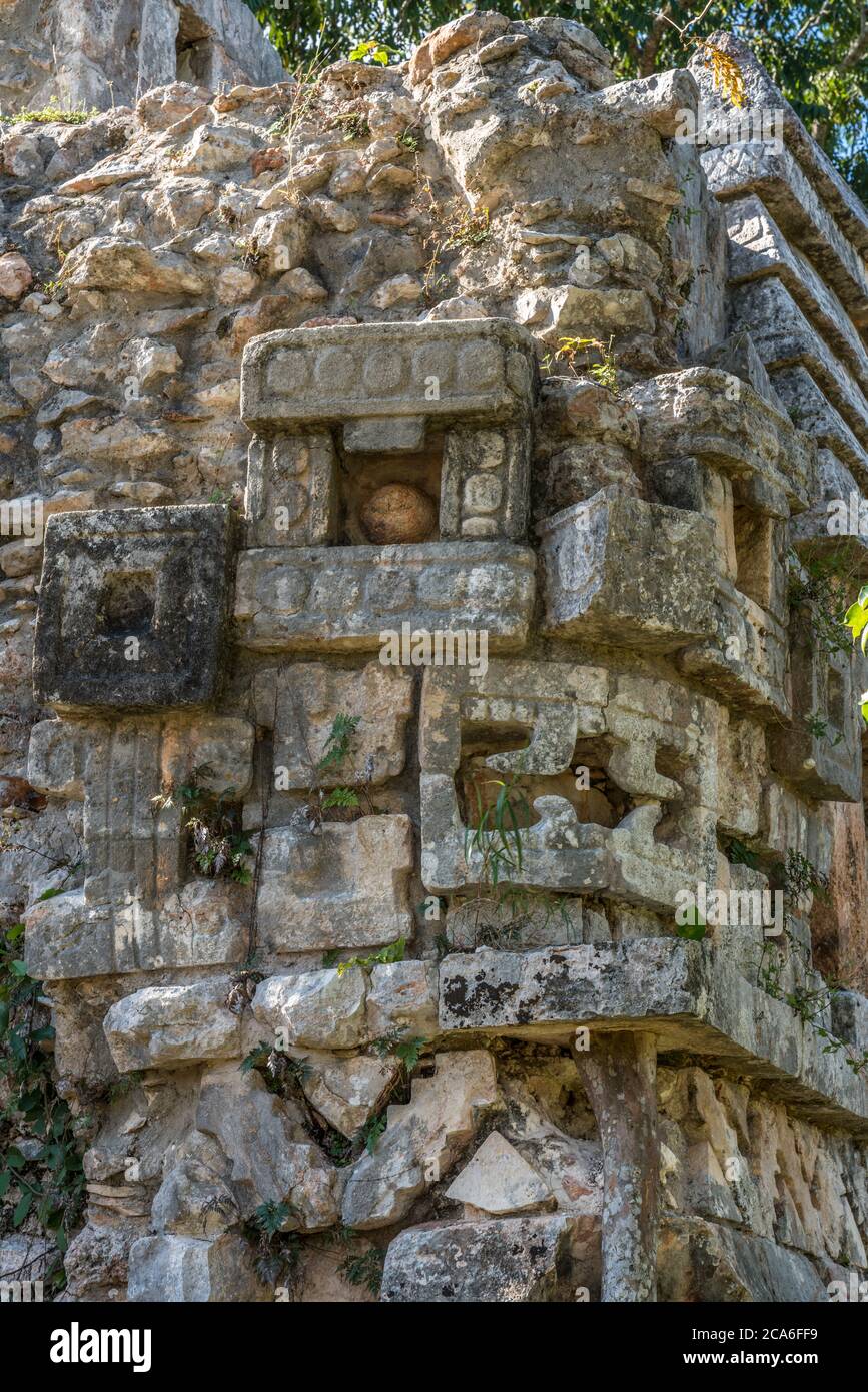 Die Ruinen der Maya-Stadt Labna sind Teil der prähispanischen Stadt Uxmal UNESCO-Weltkulturerbe-Zentrum in Yucatan, Mexiko. Stockfoto