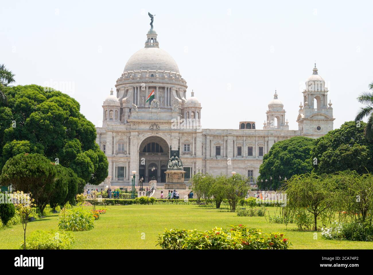 Kolkata, Indien - Victoria Memorial. Eine berühmte historische Stätte in Kolkata, Westbengalen, Indien. Stockfoto