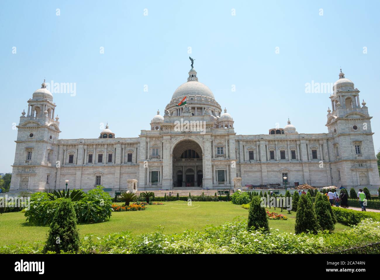 Kolkata, Indien - Victoria Memorial. Eine berühmte historische Stätte in Kolkata, Westbengalen, Indien. Stockfoto