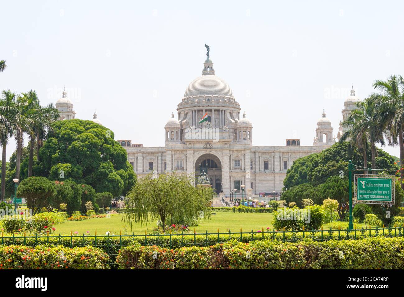 Kolkata, Indien - Victoria Memorial. Eine berühmte historische Stätte in Kolkata, Westbengalen, Indien. Stockfoto