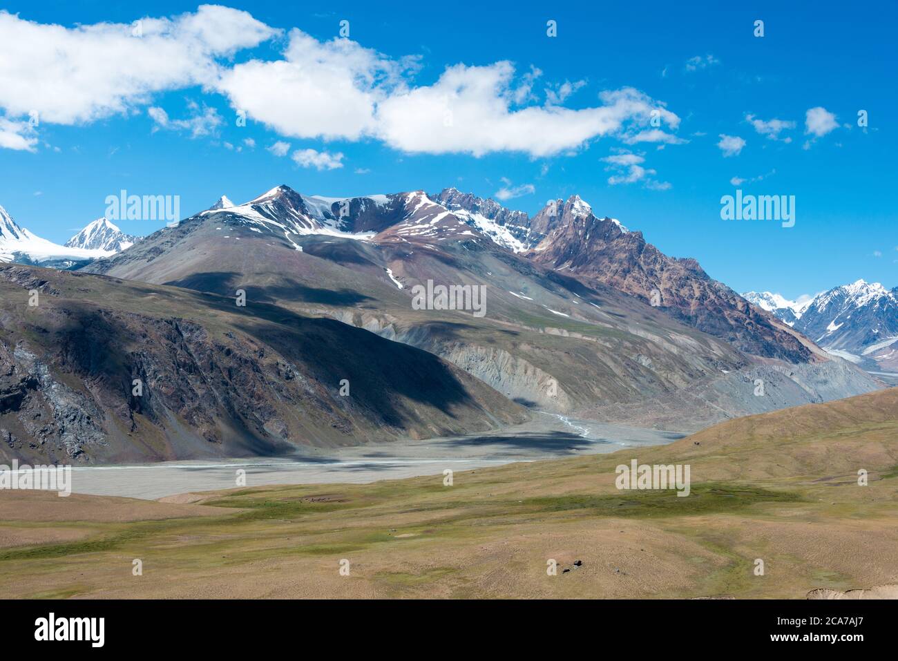 Himachal Pradesh, Indien - schöne Aussicht von Chandra Taal (Mondsee) in Lahaul und Spiti, Himachal Pradesh, Indien. Stockfoto
