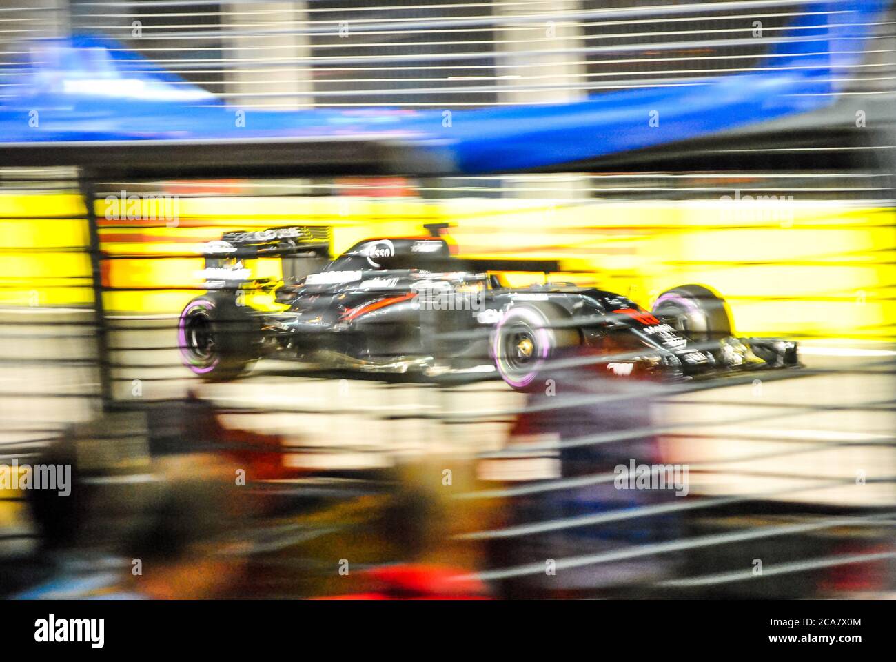 Ein Williams-Mercedes-Fahrzeug beim Grand Prix von Singapur 2016 Stockfoto