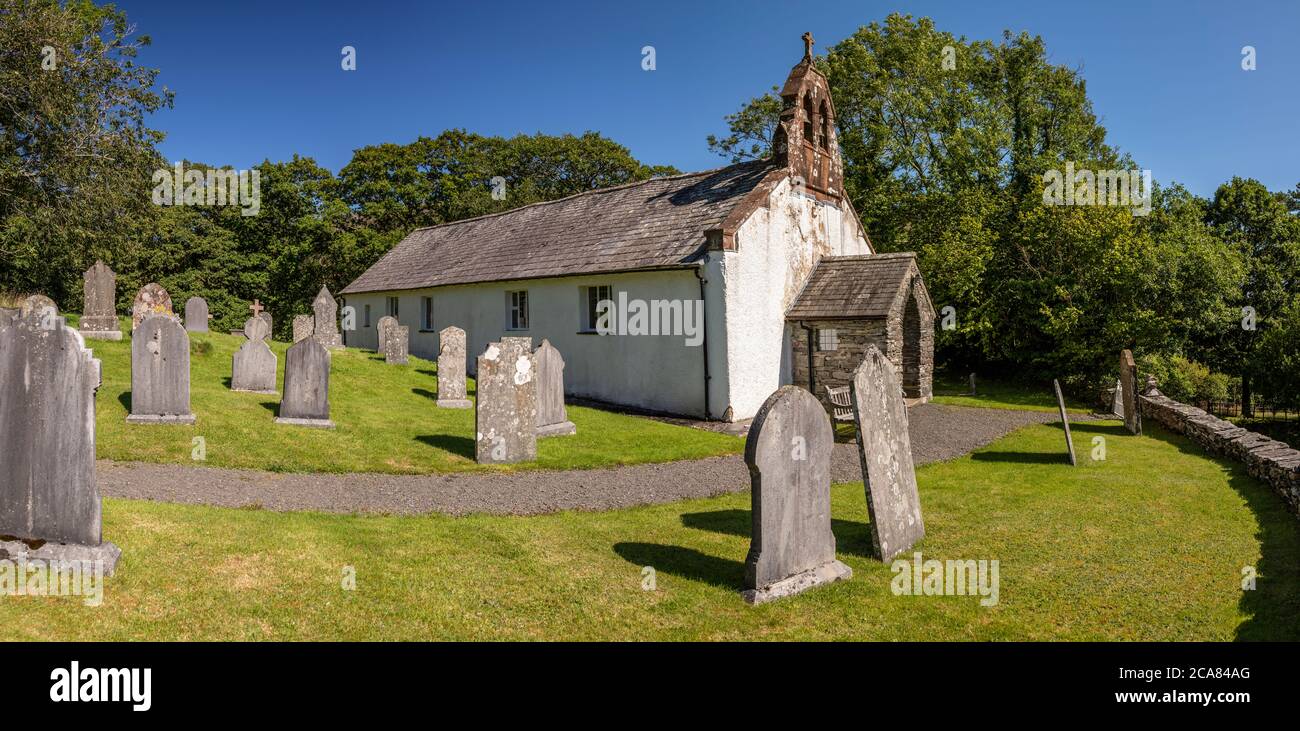 Kirche und Friedhof in Ulpha, Lake District, Cumbria, England Stockfoto