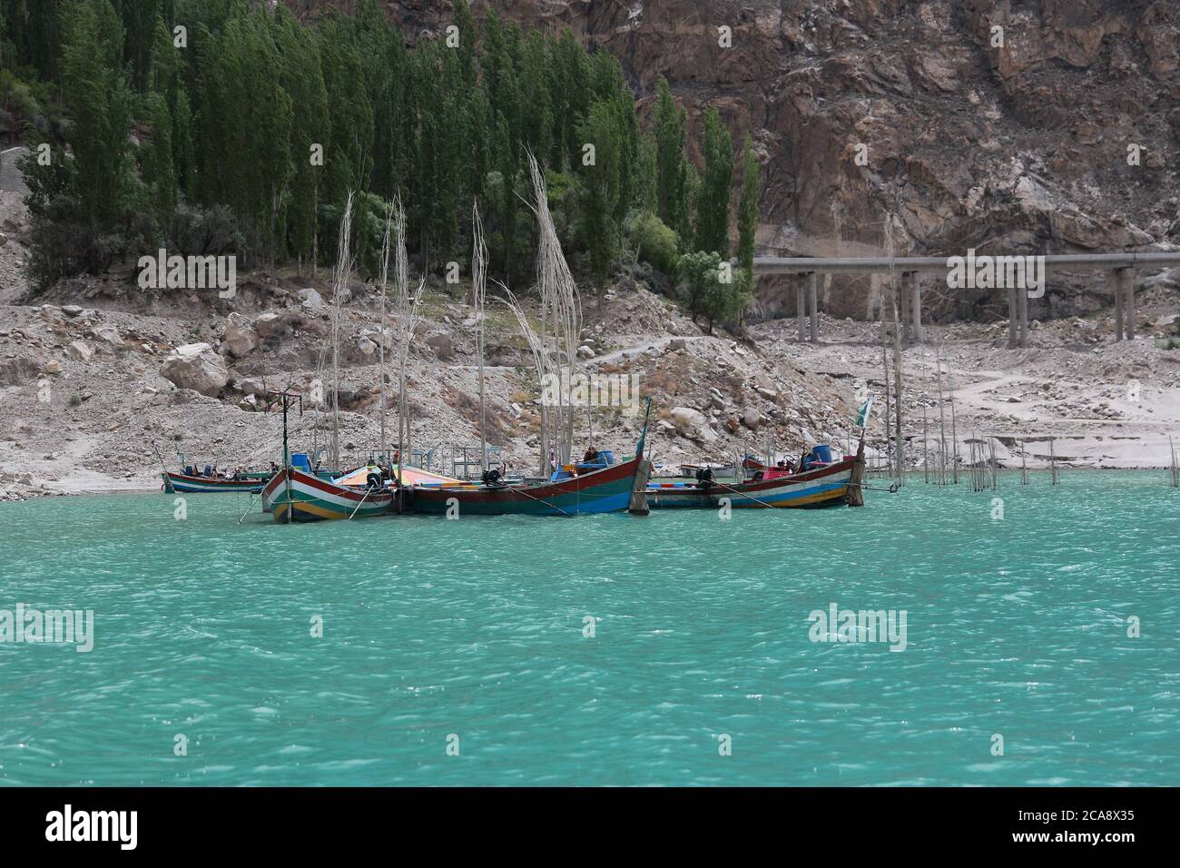 Attabad See, hunza Tal pakistan Stockfoto