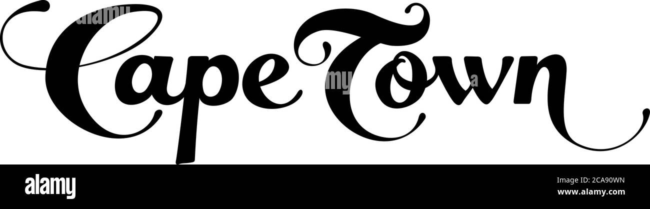 Benutzerdefinierte Kalligraphie Text Stock Vektor