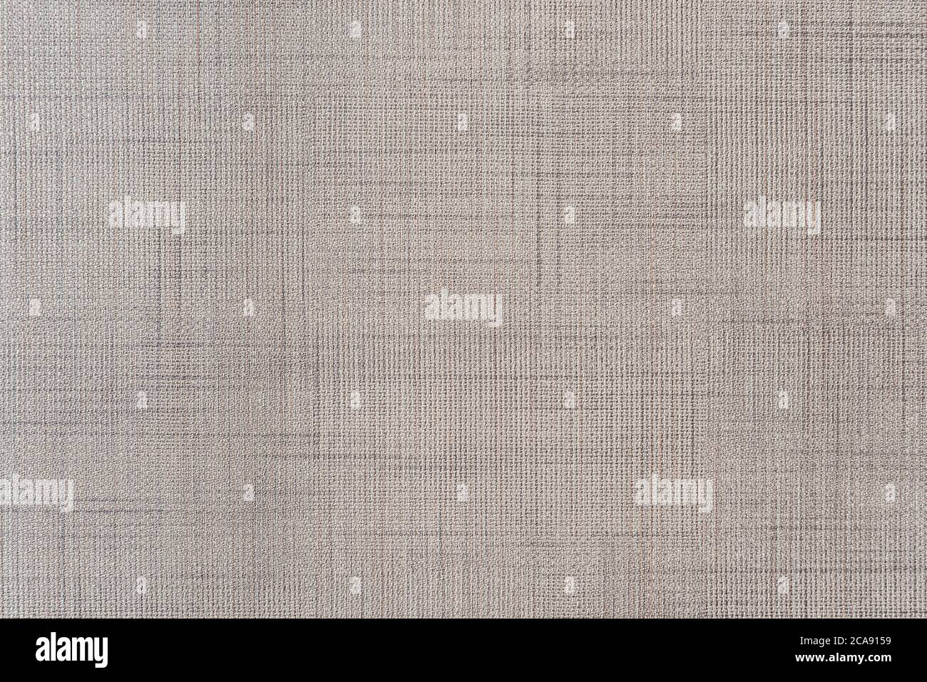 Beige Leinwand Textur Hintergrund mit zarten Streifen nahtlose Muster Stockfoto
