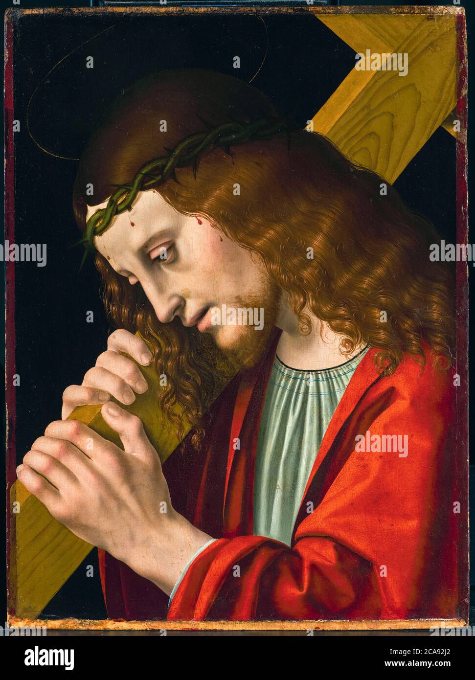 Christus trägt das Kreuz, Gemälde von Marco d' Oggiono, 1495-1500 Stockfoto