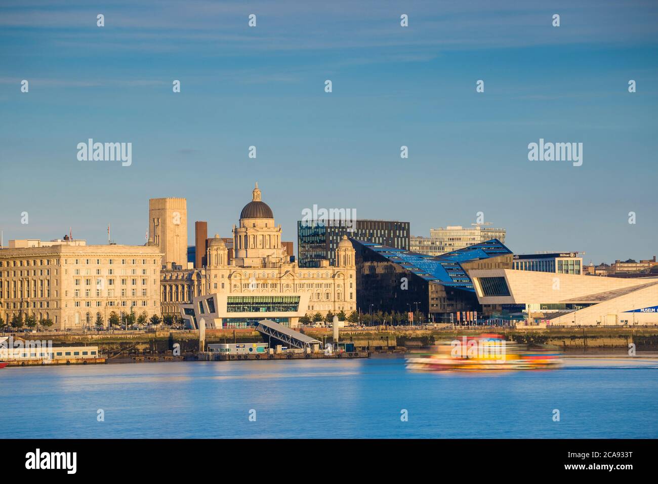 Blick auf die Skyline von Liverpool, Liverpool, Merseyside, England, Großbritannien, Europa Stockfoto