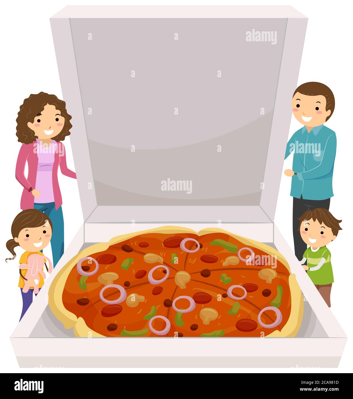 Familienpizza Ausgeschnittene Stockfotos Und Bilder Alamy