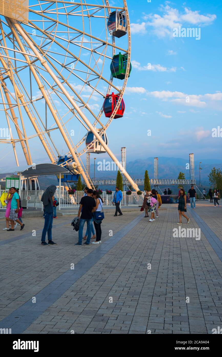 Riesenrad, Kok-Tobe Erholungsgebiet, Almaty, Kasachstan, Zentralasien Stockfoto
