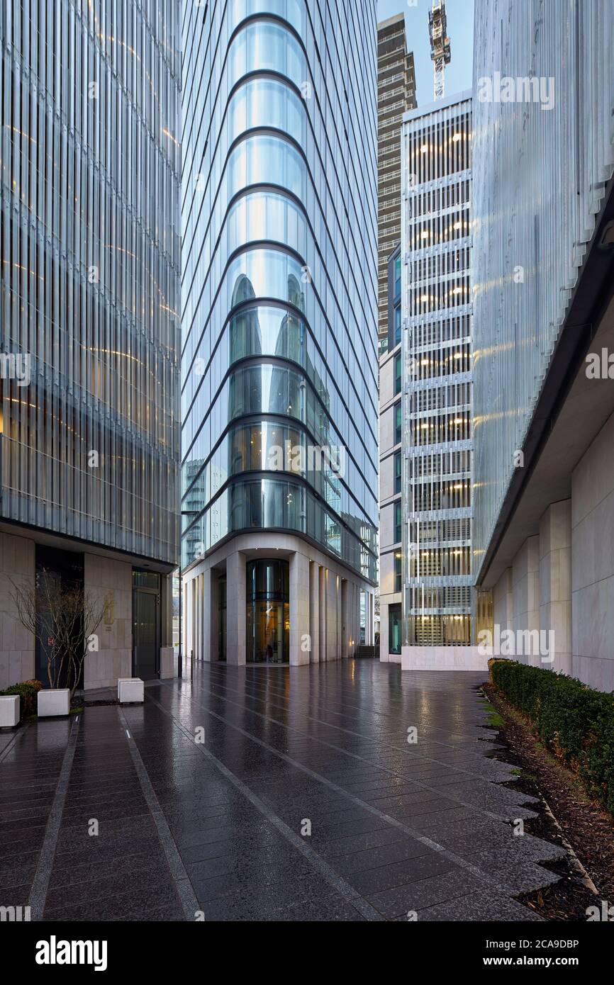 The Lexicon ein 36-stöckiges, 115 m hohes Wohnhaus, das heute von Som Architects, City Road, London, als Chronicle Tower bezeichnet wird. Stockfoto