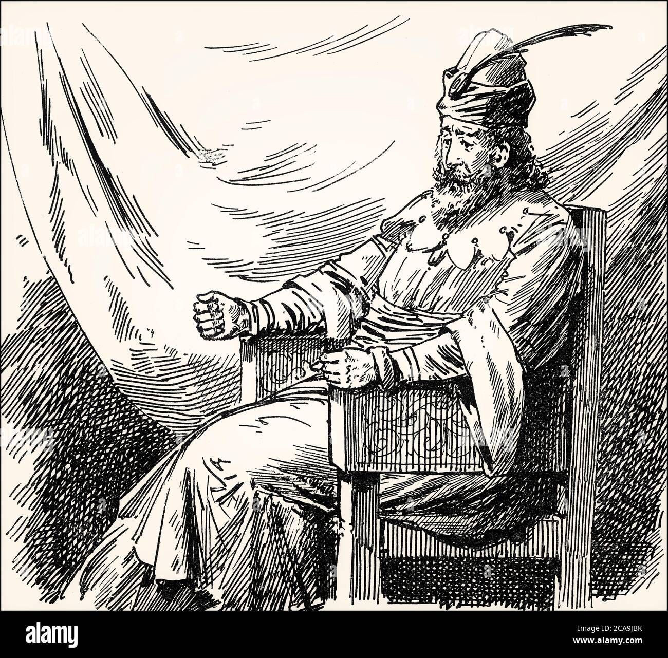 Thoas, König der Tauren, antike griechische Mythologie, Iphigenie in Tauris, Johann Wolfgang von Goethe Stockfoto