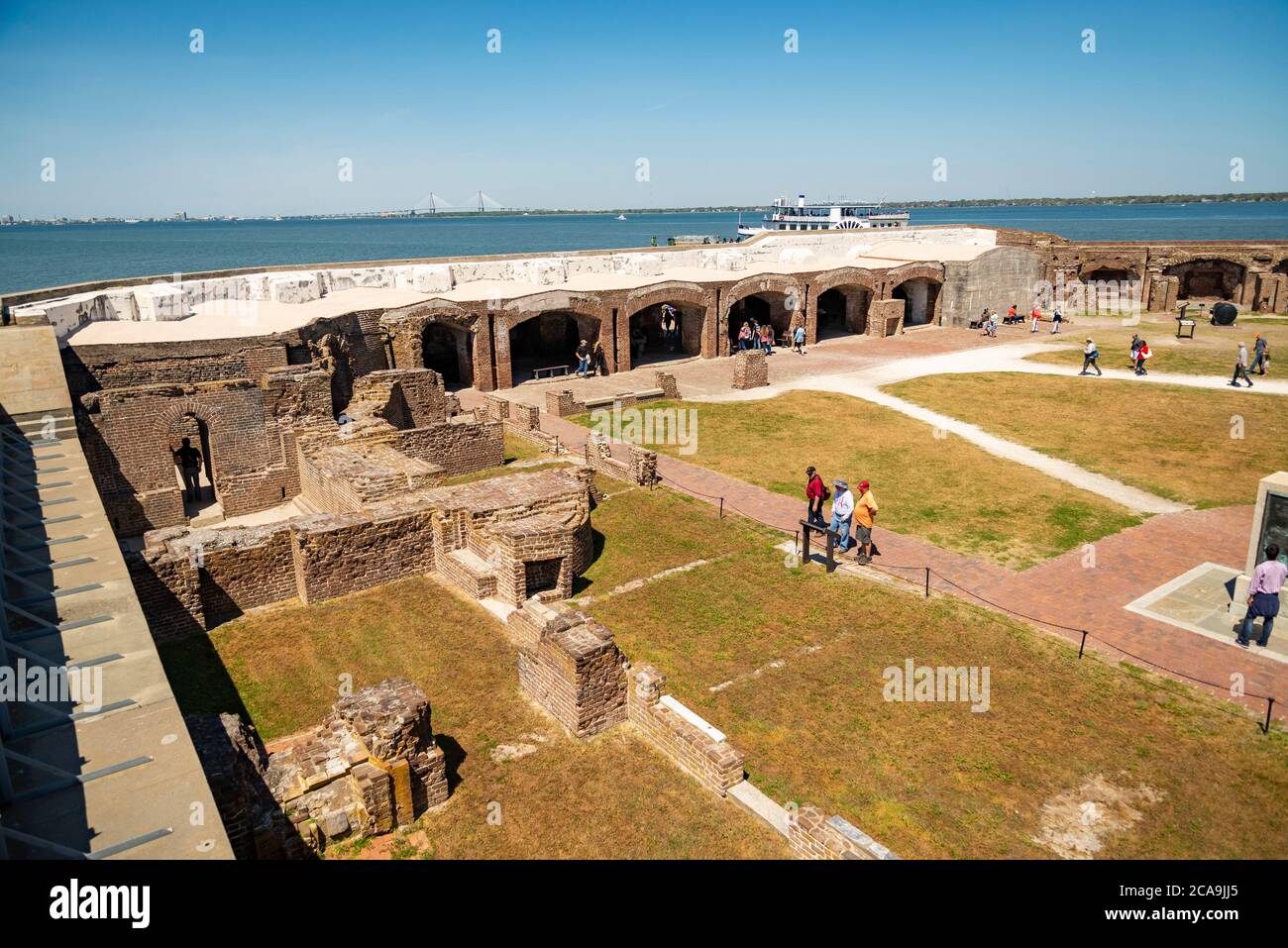 Fort Sumter National Monument in Charleston SC, USA Stockfoto