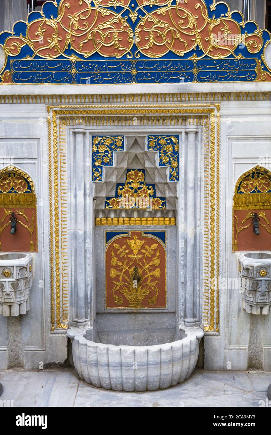 Detail des Innenraums des Topkapi Palastes in Istanbul, Türkei Stockfoto