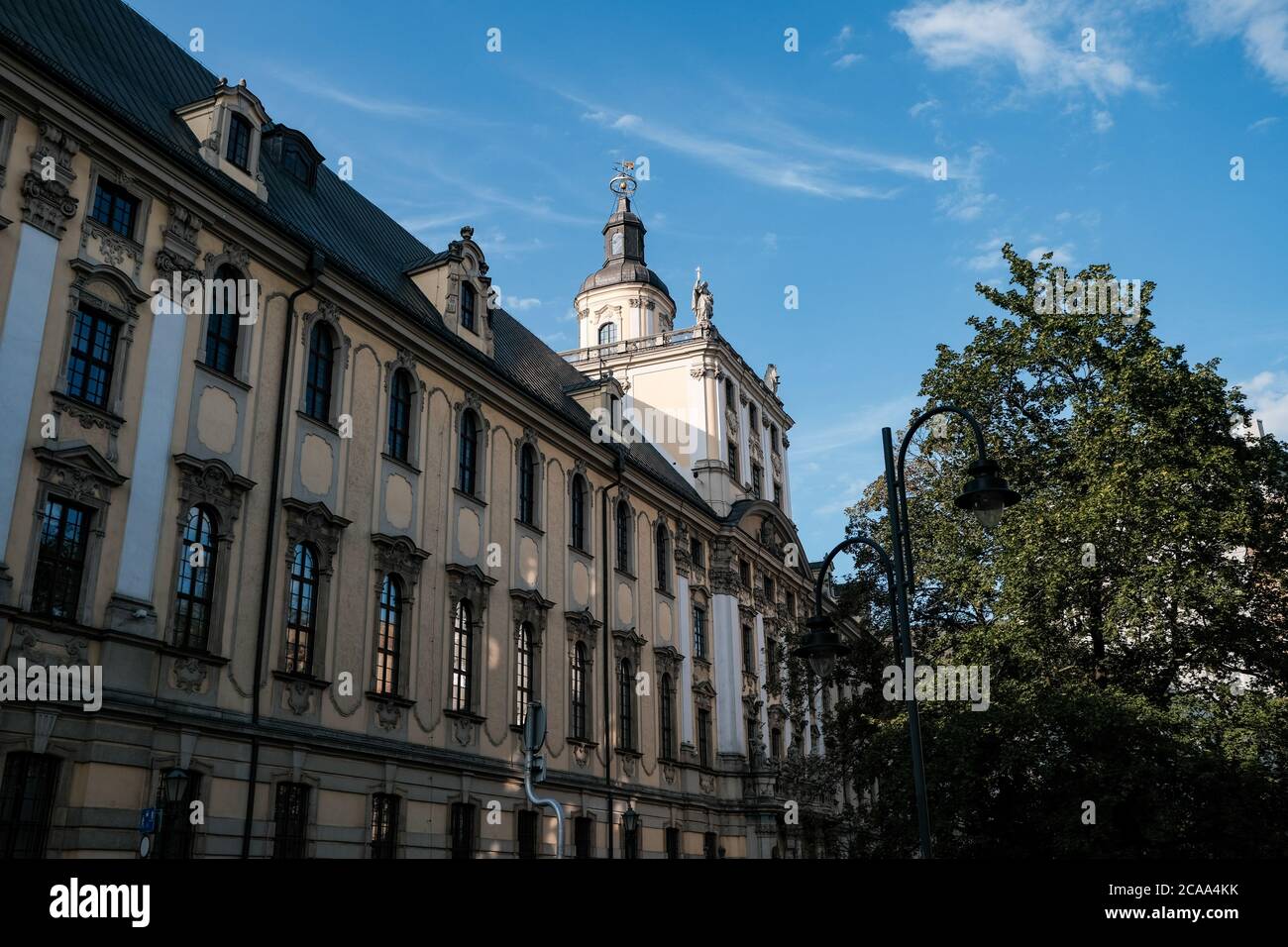 Breslau, Polen - 20. Juli 2020: Universität Breslau (Universitas Wratislaviensis) Stockfoto