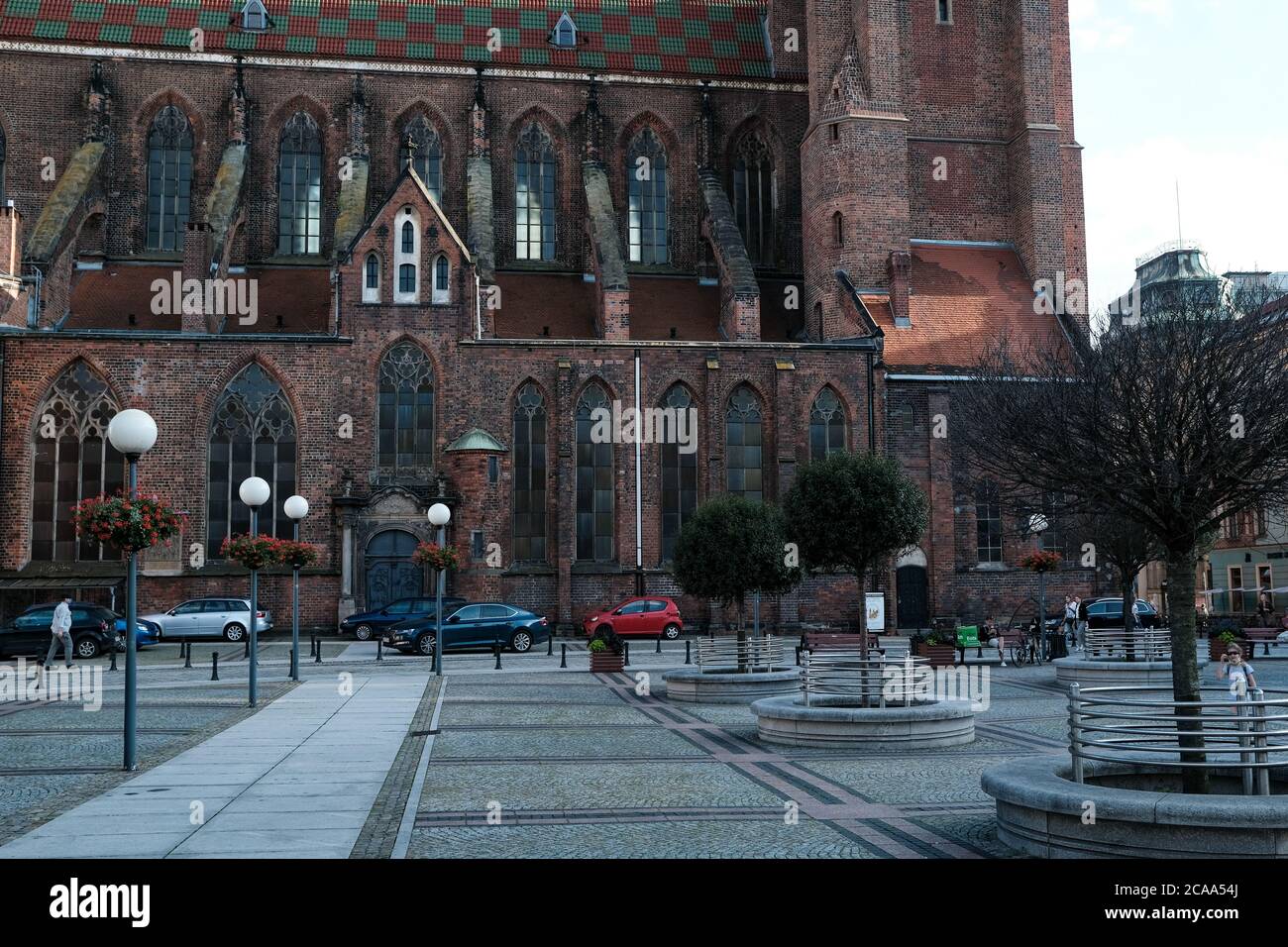 Breslau, Polen - 25. Juli 2020: Kathedrale der Heiligen Maria Magdalena in Breslau, gotische Kirche Stockfoto