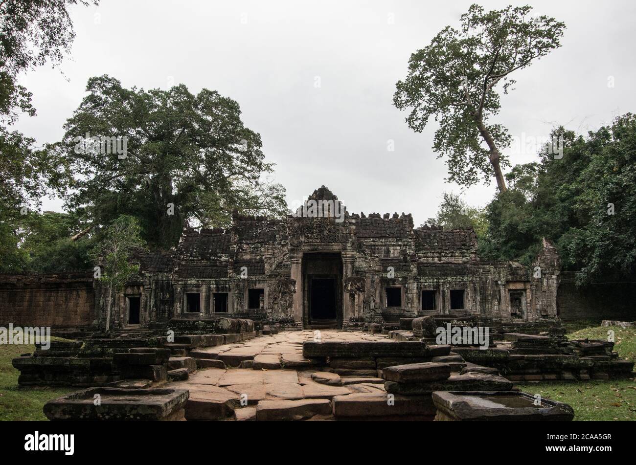 Ruinen in Angkor Wat in Kambodscha, Siem Reap, Khmer Reich Stockfoto