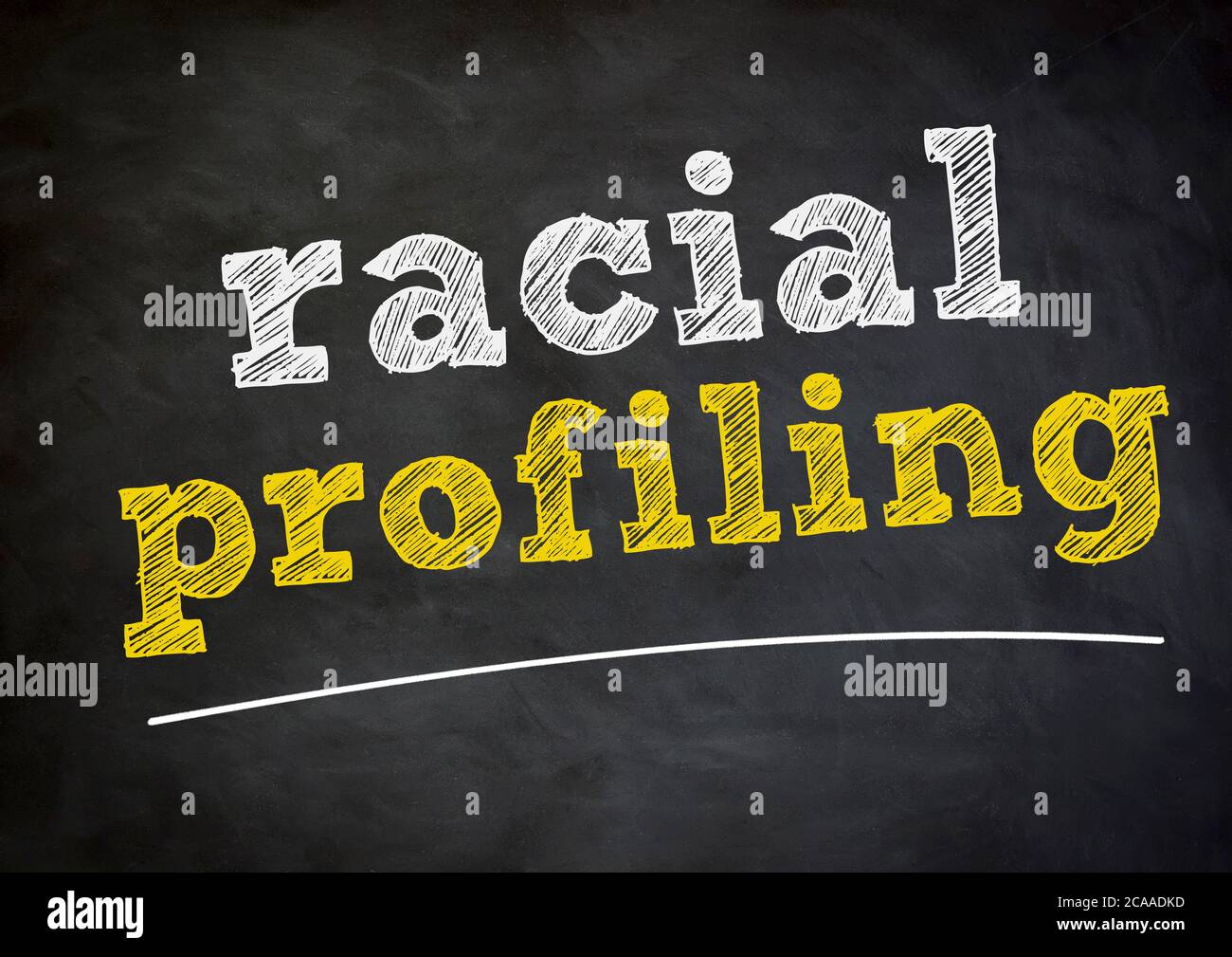 rassisches Profilieren Stockfoto
