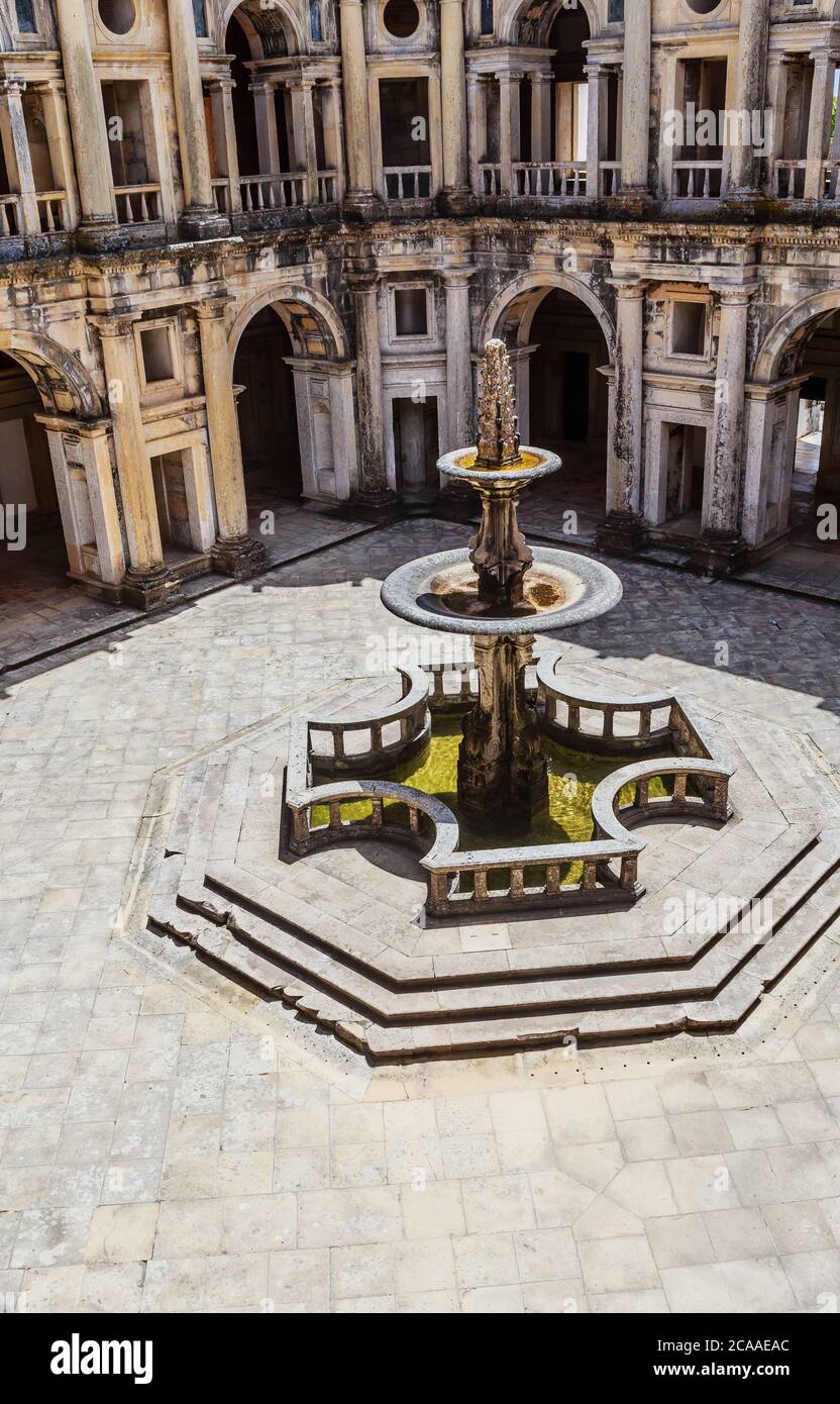 Kloster Johannes III. Von Kloster Christi, Tomar, Bezirk Santarem, Region Centro, Portugal, Europa. Stockfoto