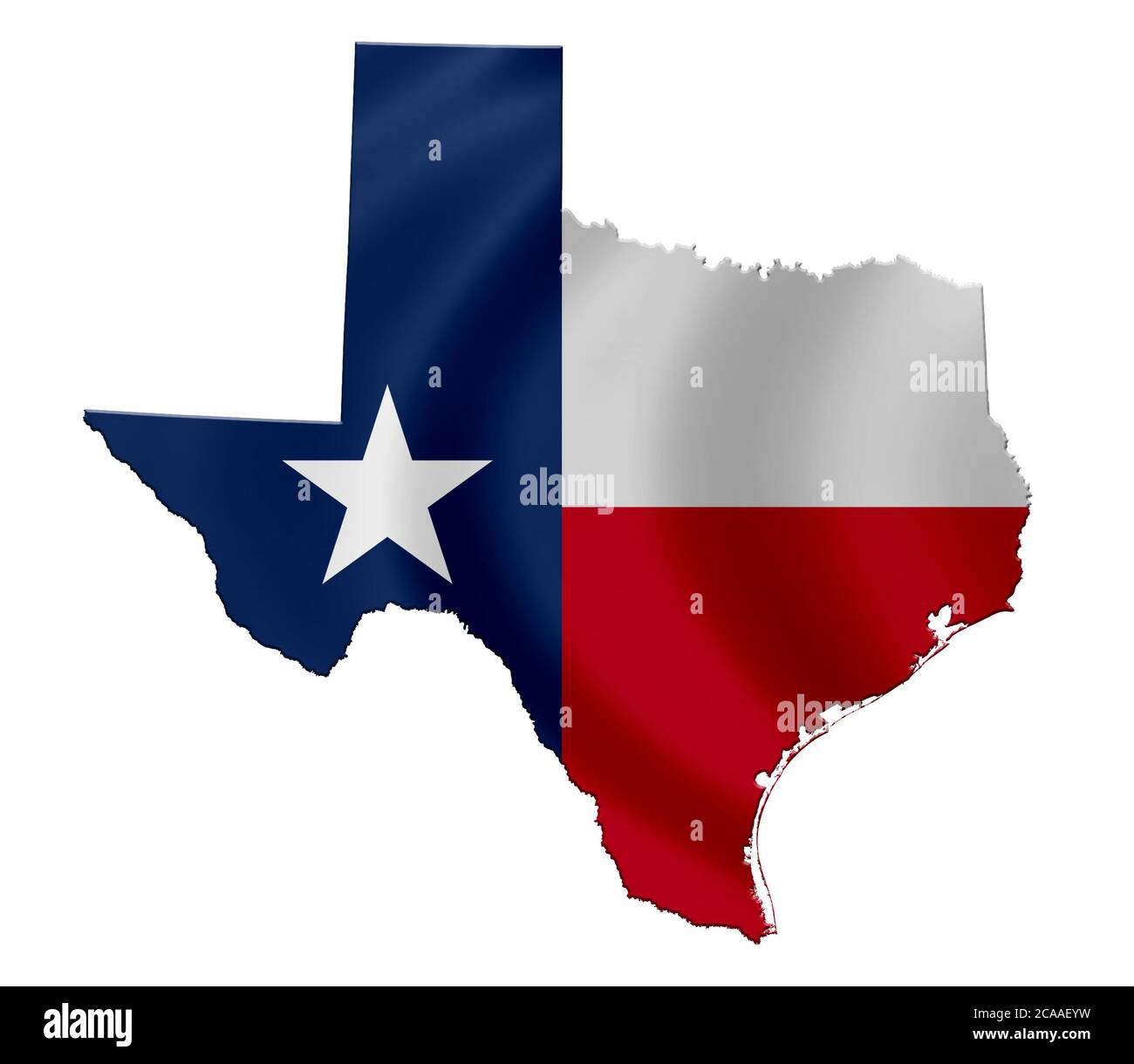 Zustand von Texas - Karte das Symbol Stockfoto