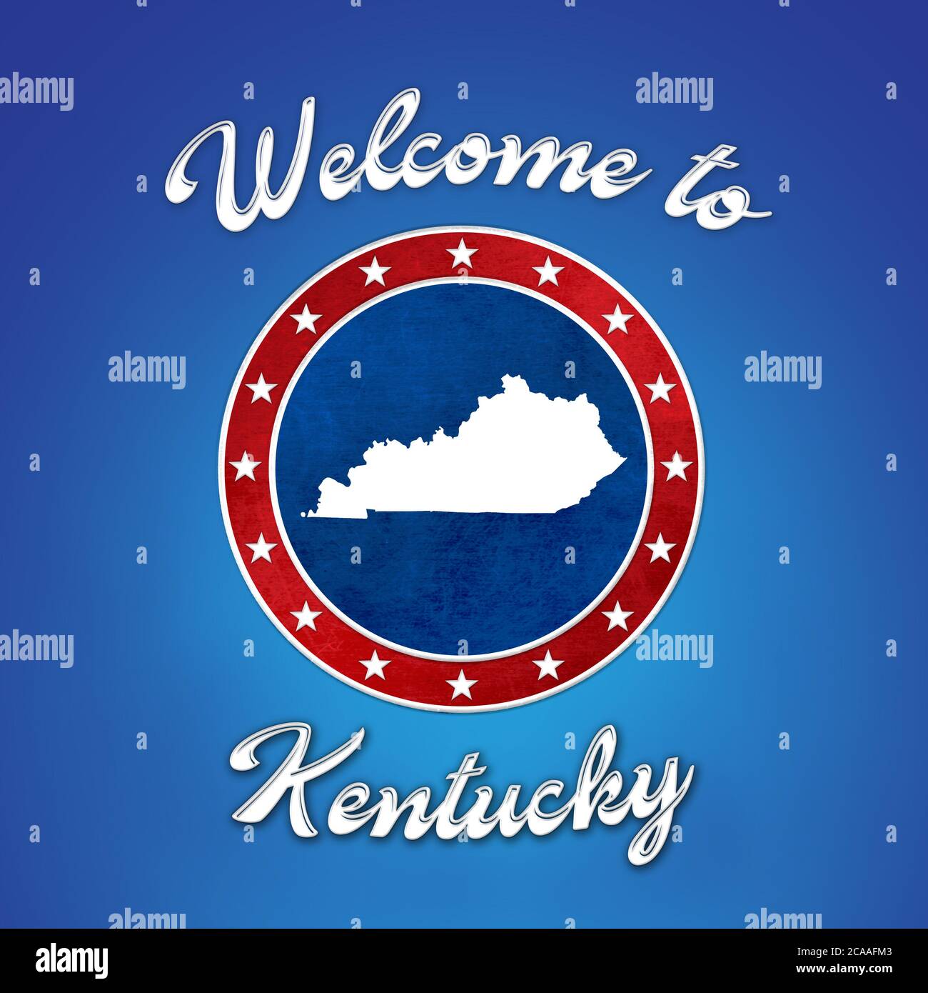 Willkommen in Kentucky Stockfoto
