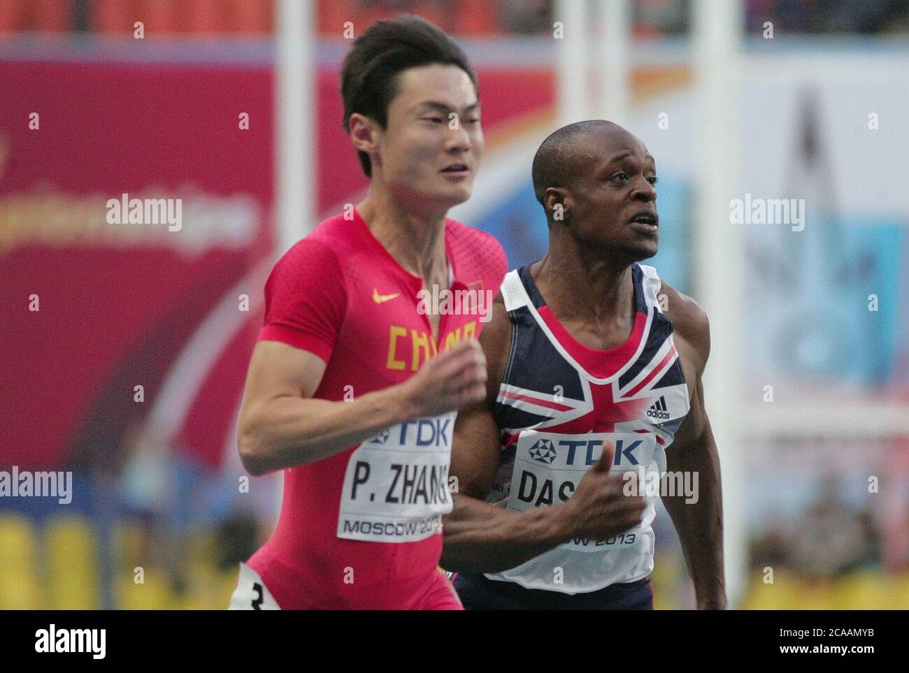 James Dasaolu 100 M Séries beim Championnat du Monde Athlétisme 2013, am 10 2013. August in Moscou - Foto Laurent Lairys / DPPI Stockfoto