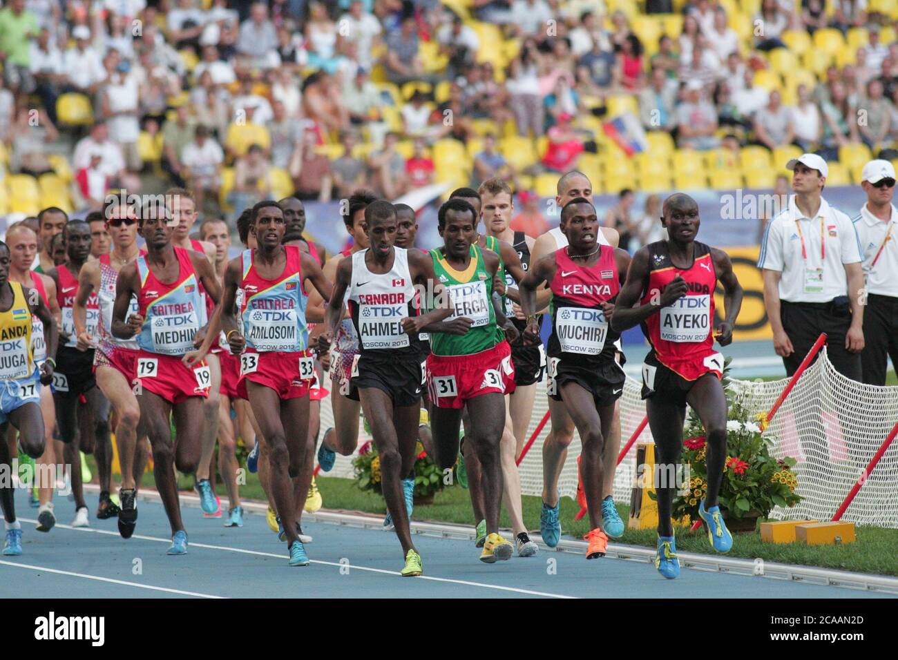 Bedan Karoki Muchiri 10 000 M Finale während des Championnat du Monde Athlétisme 2013, am 10 2013. August in Moscou - Foto Laurent Lairys / DPPI Stockfoto