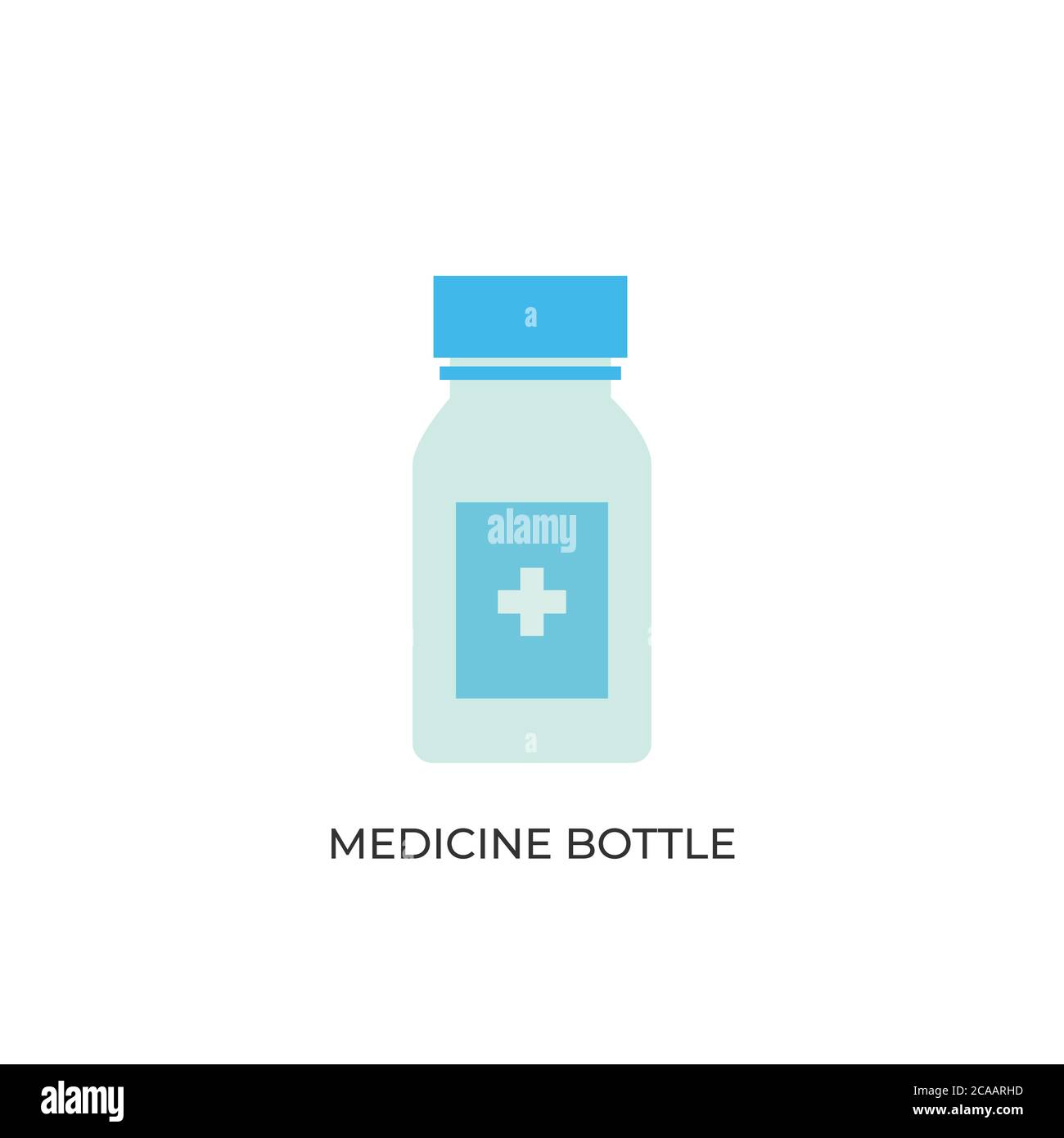 Pille Flasche, Medizin Flasche Symbol Vektor, Drogen. Drogen-Box Stock Vektor