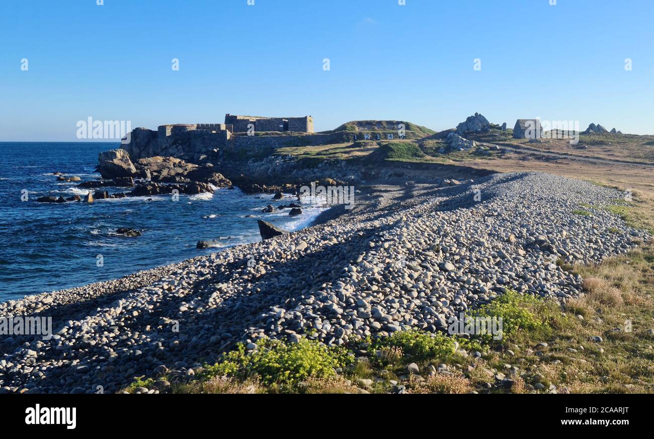 Gewehrbereich, Nordküste, Vale, Guernsey Channel Islands Stockfoto