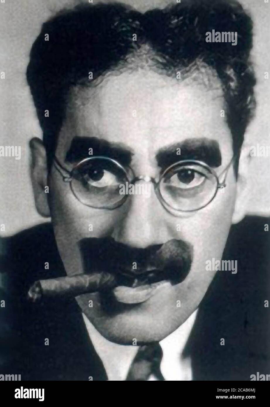 Groucho Marx, amerikanischer Schauspieler und Komiker Stockfoto