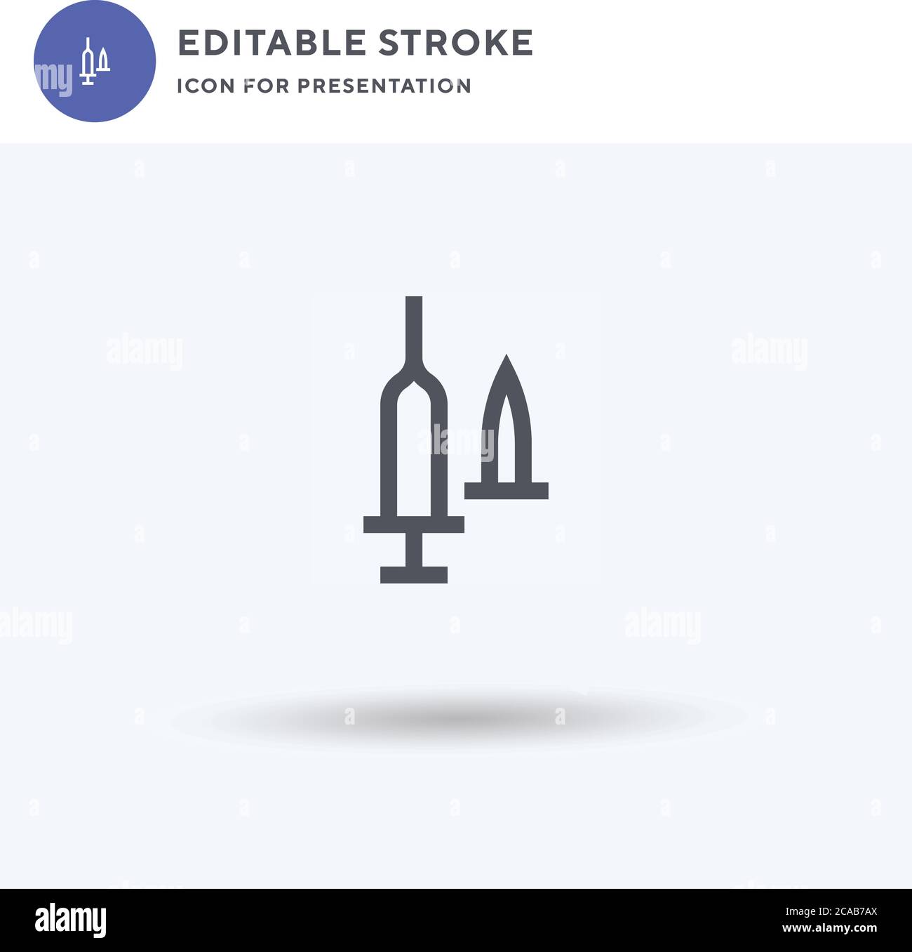 Tetanus-Symbolvektor, gefülltes flaches Zeichen, solides Piktogramm isoliert auf Weiß, Logo-Illustration. Tetanus-Symbol für die Präsentation. Stock Vektor